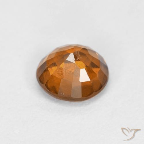 granada hessonita Laranja Médio Natural 0.89ct, Redondo, VS