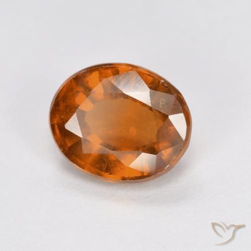 granada hessonita Laranja médio-escuro Natural 1.83ct, oval, VS