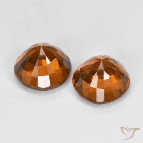 Pedras preciosas de granada hessonita Laranja Profundo natural de 2.16 ct, Redondo, VS
