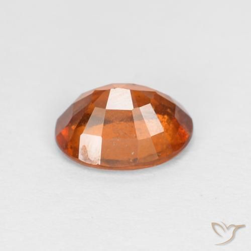 granada hessonita Laranja Profundo Natural 1.24ct, oval, VS