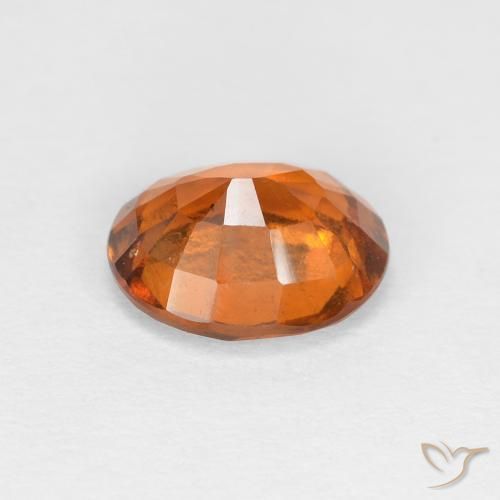 granada hessonita Medium Dark-Orange Natural 1.45ct, oval, VS