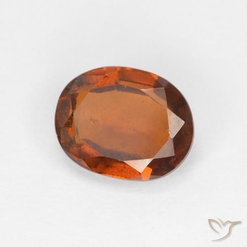granada hessonita Laranja Profundo Natural 1.59ct, oval, VS