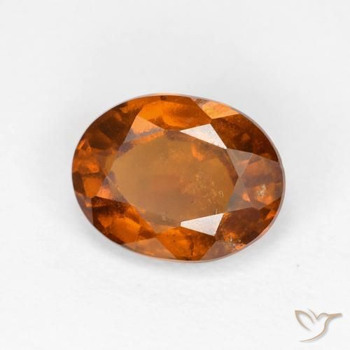 granada hessonita Medium Dark-Orange Natural 2.05ct, oval, VS-SI