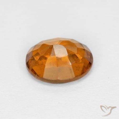 granada hessonita Laranja amarelado Natural 1.57ct, oval, VS-SI