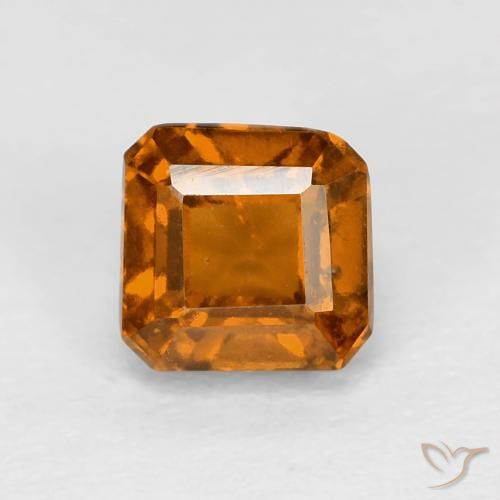 granada hessonita Laranja amarelado Natural 1.01ct, Corte Octógono / Esmeralda, VS