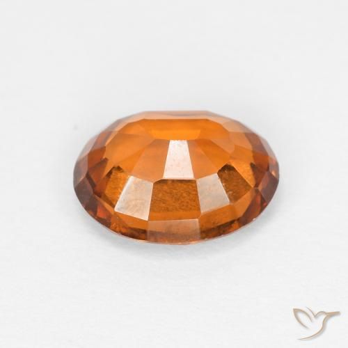 granada hessonita Medium Dark-Orange Natural 1.57ct, oval, VS