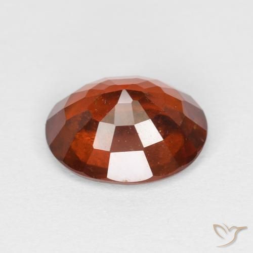 granada hessonita vermelho médio Natural 2.05ct, oval, VS