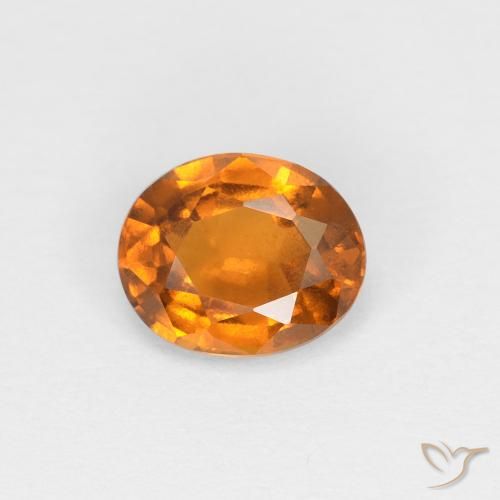 0.94ct Natural Laranja acastanhado granada hessonita, oval, VS