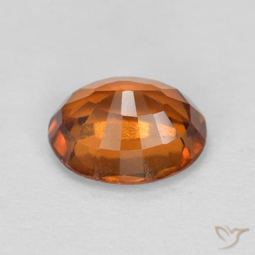 granada hessonita Medium Dark-Orange Natural 1.16ct, oval, VVS-VS