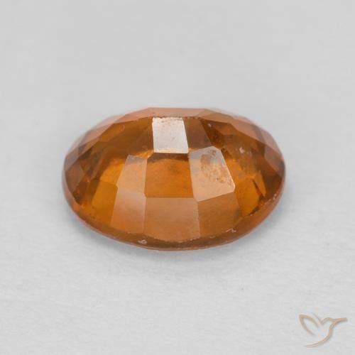 granada hessonita Medium Dark-Orange Natural 1.26ct, oval, VS