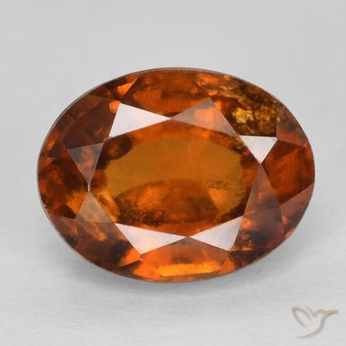 granada hessonita âmbar laranja Natural 2.42ct, oval, VS