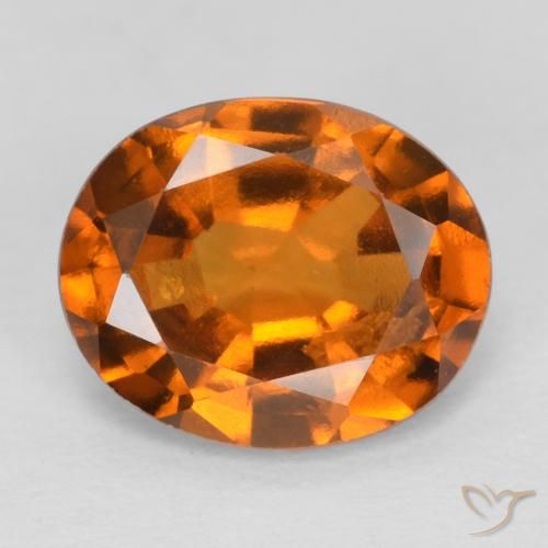 1.84ct Natural Laranja Profundo granada hessonita, oval, VS