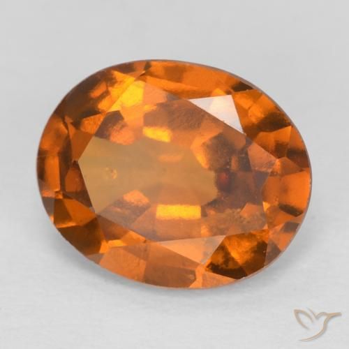 granada hessonita Laranja Profundo Natural 1.84ct, oval, VS
