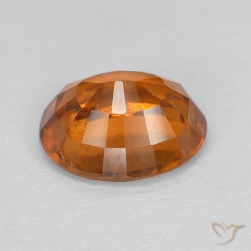 granada hessonita Laranja Profundo Natural 1.52ct, oval, VVS-VS