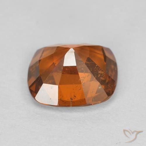granada hessonita Medium Dark-Orange Natural 1.74ct, Almofada, VVS-VS