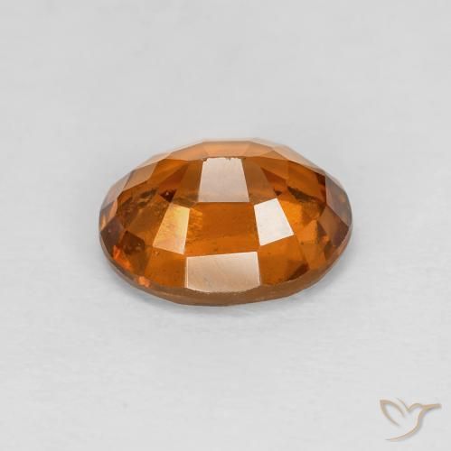 granada hessonita Medium Dark-Orange Natural 2.01ct, oval, VVS-VS