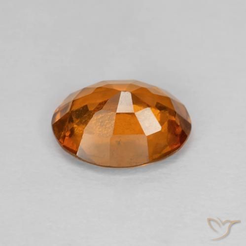 granada hessonita Medium Dark-Orange Natural 1.70ct, oval, VVS-VS