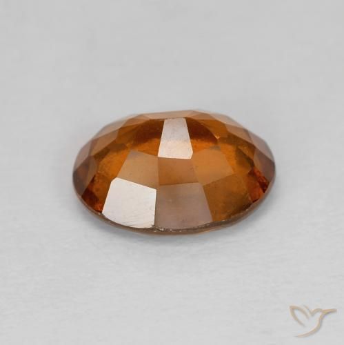 granada hessonita laranja avermelhado Natural 2.02ct, oval, VVS-VS