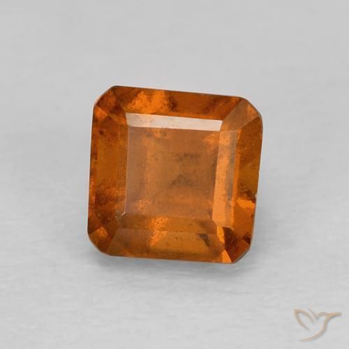 granada hessonita laranja avermelhado Natural 1.08ct, Corte Octógono / Esmeralda, VVS-VS