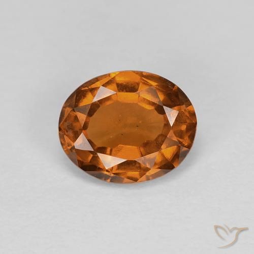 1.16ct Natural Laranja Profundo granada hessonita, oval, VS