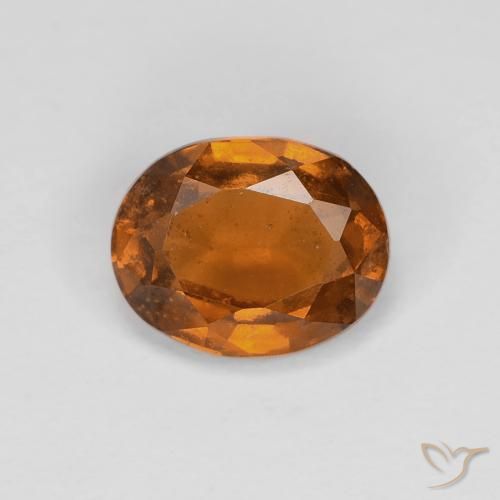 1.29ct Natural Laranja Profundo granada hessonita, oval, VS