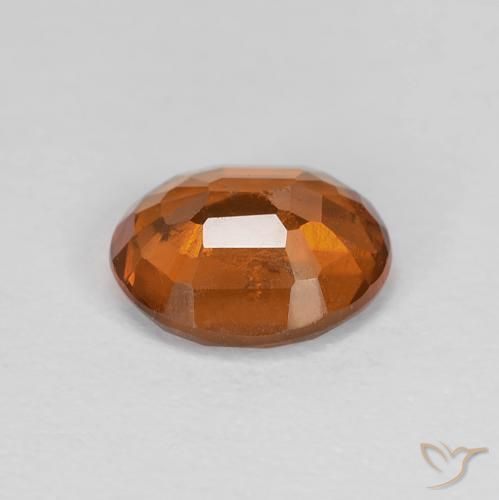 granada hessonita Medium Dark-Orange Natural 1.21ct, oval, VS