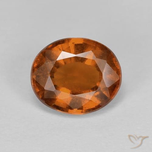 1.87ct Natural Laranja Profundo granada hessonita, oval, VS