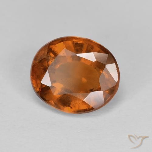 granada hessonita Laranja Profundo Natural 1.87ct, oval, VS