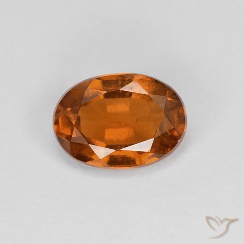 0.95ct Natural Laranja Profundo granada hessonita, oval, VS