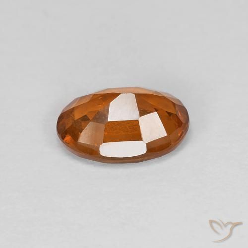 granada hessonita Laranja Profundo Natural 0.95ct, oval, VS