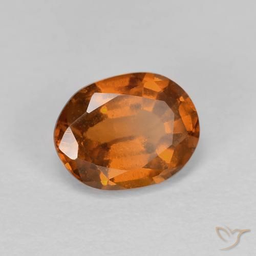 granada hessonita âmbar laranja Natural 1.15ct, oval, VS
