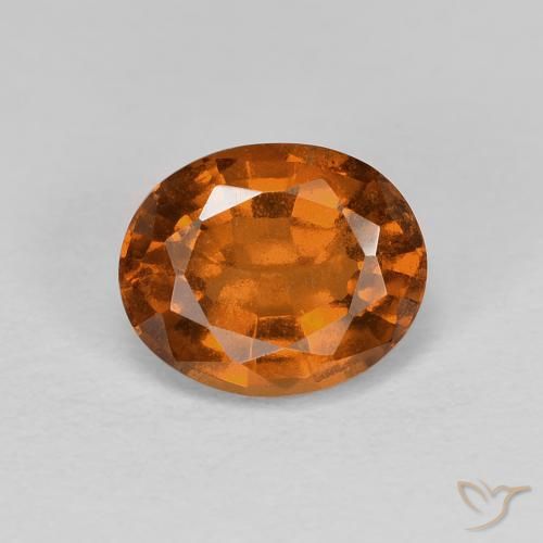 1.74ct Natural âmbar laranja granada hessonita, oval, VS