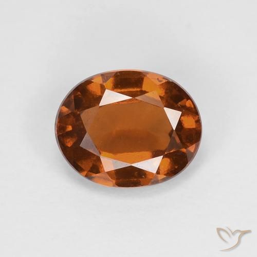 1.56ct Natural Laranja Profundo granada hessonita, oval, VS