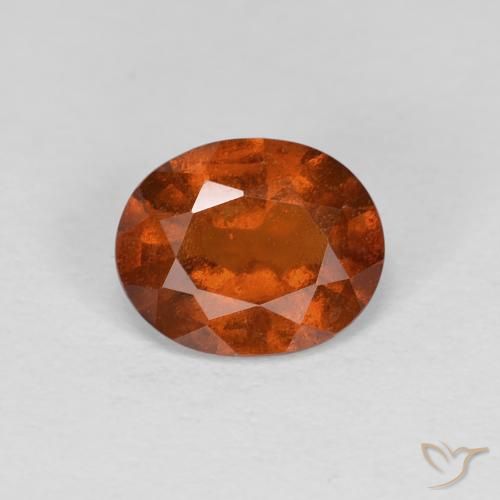1.02ct Natural âmbar laranja granada hessonita, oval, VS