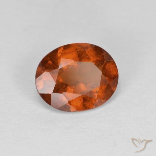granada hessonita âmbar laranja Natural 1.02ct, oval, VS