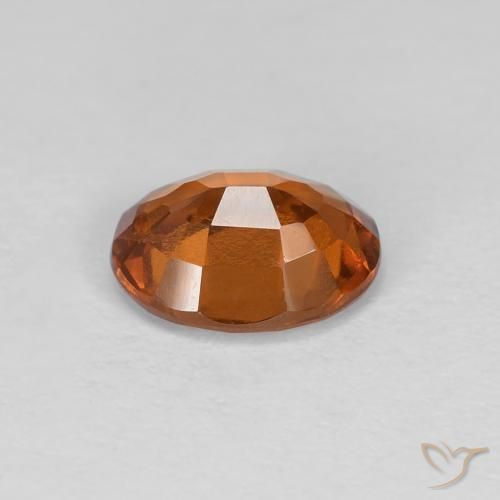 granada hessonita Medium Dark-Orange Natural 1.19ct, oval, VS