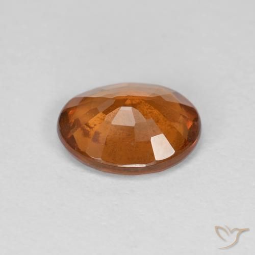 granada hessonita Laranja Profundo Natural 1.29ct, oval, VS