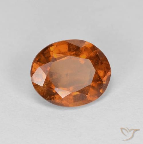 granada hessonita Laranja Profundo Natural 1.83ct, oval, VS