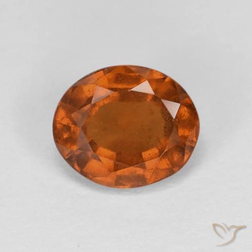 1.85ct Natural Laranja Profundo granada hessonita, oval, VS