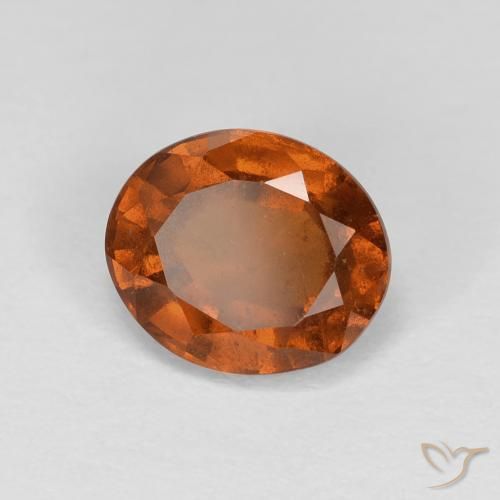 granada hessonita Laranja Profundo Natural 1.85ct, oval, VS