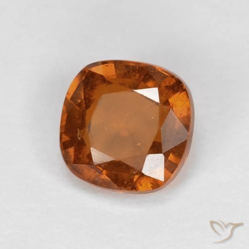 granada hessonita Medium Dark-Orange Natural 1.00ct, Almofada, VS