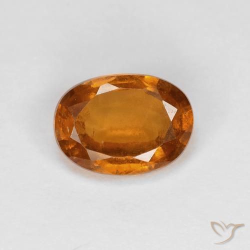 1.26ct Natural Laranja Profundo granada hessonita, oval, VS