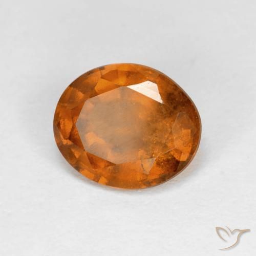 granada hessonita Laranja amarelado Natural 2.07ct, oval, VS