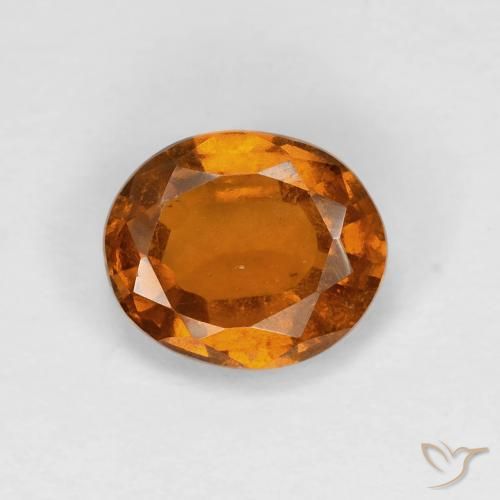 1.59ct Natural Laranja Profundo granada hessonita, oval, VS