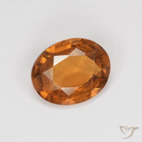 granada hessonita Laranja acastanhado Natural 1.11ct, oval, VVS-VS