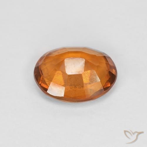 granada hessonita Laranja Profundo Natural 1.32ct, oval, VVS-VS