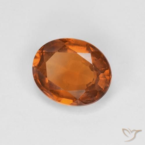 granada hessonita Laranja Profundo Natural 1.81ct, oval, VVS-VS