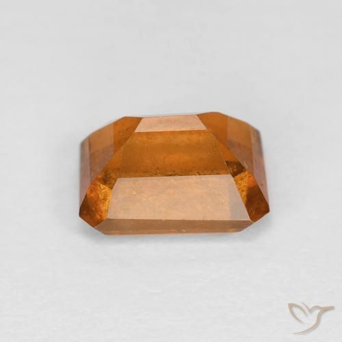 granada hessonita Laranja Médio Natural 1.41ct, Corte Octógono / Esmeralda, VVS-VS