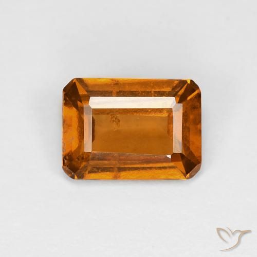 1.02ct Natural Laranja Médio granada hessonita, Corte Esmeralda, VS
