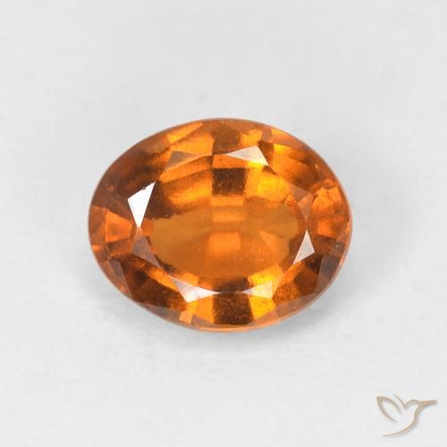 1.46ct Natural Laranja Médio granada hessonita, oval, VVS-VS